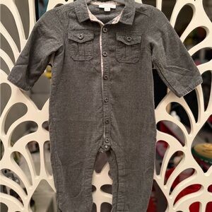 Burberry Gray Baby Jumpsuit